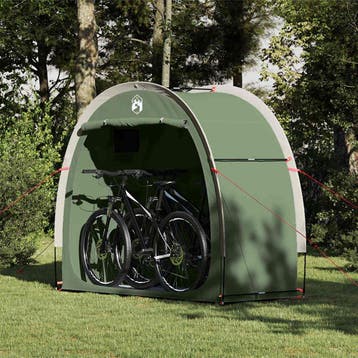 vidaXL Fietstent 210 x 90 x 174 cm Waterdicht Groen, Verzenden, Nieuw, Tot en met 2