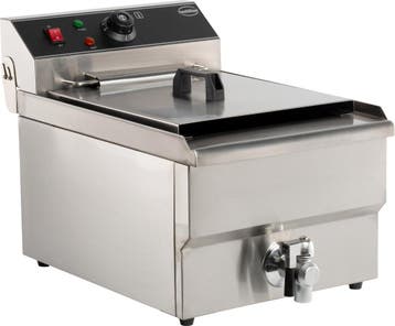 Combisteel Friteuse | Elektrisch | 10L | 400v | Aftapkraan |, Ophalen of Verzenden, Nieuw in verpakking