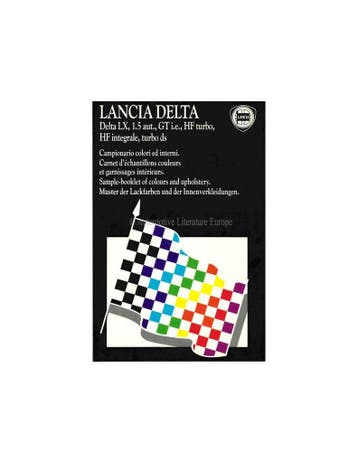 1988 LANCIA DELTA KLEUREN & INTERIEUR BROCHURE, Nieuw, Author