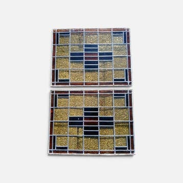 Glas-in-loodraam (2) - 1930-1940 - Art Deco