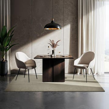 Kortpolig vloerkleed Soft Zone - 120 x 170 cm, zandkleur, Verzenden, Nieuw