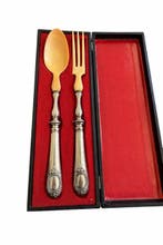 Saladebestek (2) - .925 zilver - 1850-1900, Antiek en Kunst