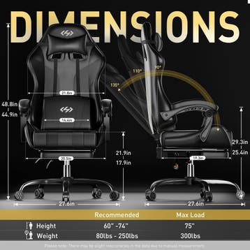 Ergonomische Bureaustoel -  Office Chair - Gamestoel - Volwa, Verzenden, Zo goed als nieuw
