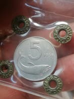 Italië, Republiek 5 Lire 1956 Delfino