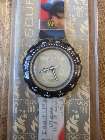 Swatch Scuba Loomi - DAN JANSEN - SDZ900 - Olympische, Nieuw