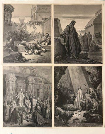 Gustave Doré (XIX), Laplante - 4 Biblical Engravings