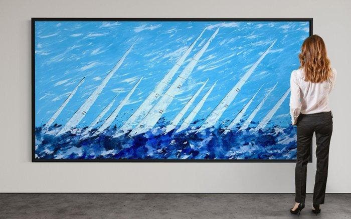 VOLHA - Salt & Wind-XXL-Hand painted, Antiek en Kunst, Kunst | Schilderijen | Modern