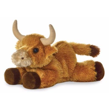 Schotse Hooglander koe knuffel - pluche - 20 cm, Verzenden, Nieuw