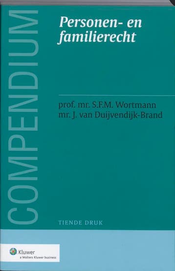 Compendium van het personen  en familierecht d 9789013052527, Zo goed als nieuw