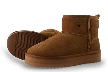 Warmbat Snowboots in maat 42 Cognac, Kleding | Dames, Schoenen, Overige kleuren, Verzenden, Snowboots, Zo goed als nieuw