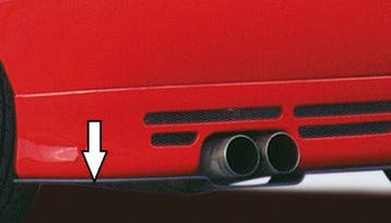 Rieger achter zwaard | geschikt voor Audi A3 8L | ABS, Verzenden, Nieuw, Audi