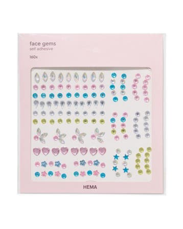 HEMA Gezichtsjuwelen stickers - 160 stuks, Verzenden, Nieuw