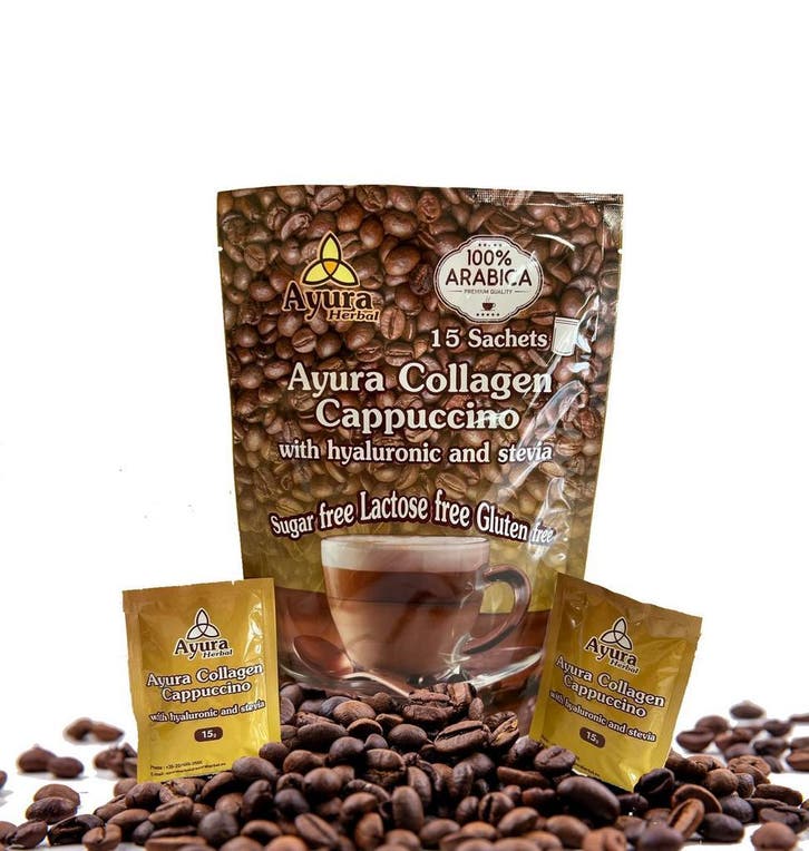 Ayura Koffiemix met collageen cappuccino, Witgoed en Apparatuur, Koffiezetapparaten, Overige typen, Nieuw, Verzenden