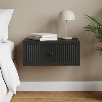 vidaXL Nachtkastje Zwart 49 x 34,5 x 20 cm Bewerkt hout, Minder dan 45 cm, Verzenden, Nieuw, Minder dan 55 cm