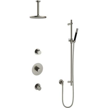 Hotbath Cobber - Inbouw Regendoucheset - Geborsteld Nikkel -, Ophalen of Verzenden, Nieuw