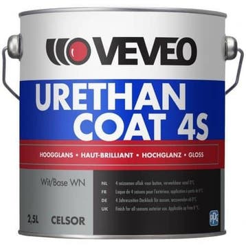 Veveo Urethancoat 4S Hoogglans - Ral 7021 Zwartgrijs - 2...., Zwart, Nieuw, Ophalen of Verzenden, Verf