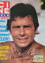 French Actor - Signed by Alain Delon - Autograph, Magazine, Nieuw
