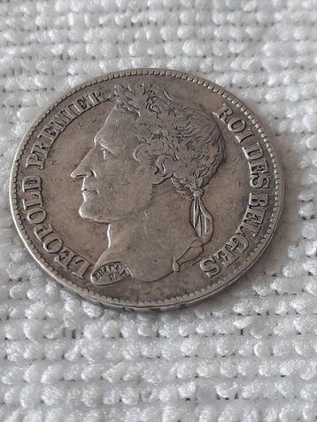 België. Leopold I. 2 Francs 1843, Postzegels en Munten