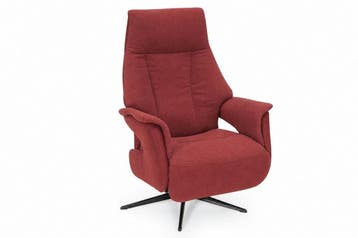Relaxfauteuil Zierikzee - relaxfauteuils - Rood, Nieuw, Rood, Stof