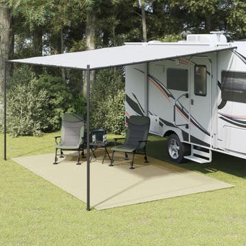 vidaXL Tenttapijt 5x3 m crèmekleurig, Verzenden, Nieuw