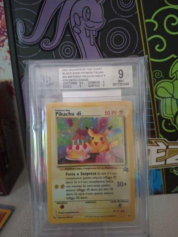 Pokémon - 1 Graded card - Pikachu 24 Holo - Beckett 9 - WOTC, Nieuw
