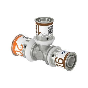 Uponor S-Press Plus perskoppeling Ø20x16x16 T-stuk, Verzenden, Nieuw