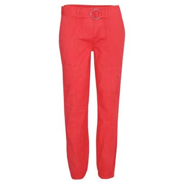 Cambio • rood roze pantalon Cay • 36, Cambio, Verzenden, Nieuw, Maat 36 (S)