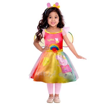 Regenboog Jurk Peppa Pig Kind, Kleding | Dames, Ophalen of Verzenden, Nieuw