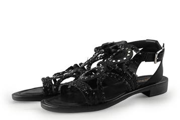 Omoda Sandalen in maat 38 Zwart, Verzenden, Zwart, Omoda, Sandalen of Muiltjes