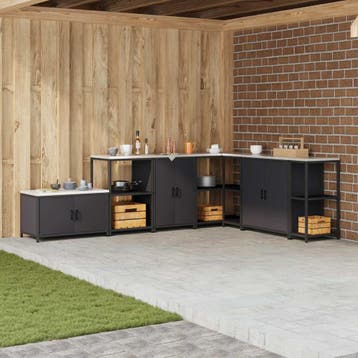 Keukenkast HATTEM Zwart 60x50cm | Retourdeal 47% Korting, Huis en Inrichting, Keuken | Keukenelementen, Zwart, Zo goed als nieuw