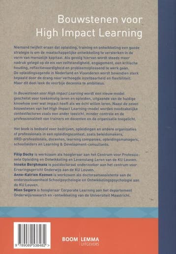 Bouwstenen voor High Impact Learning 9789089538482, Verzenden, Gelezen, Inneke Berghmans