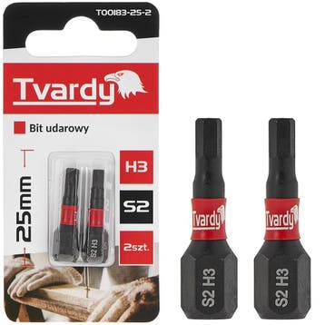 H3 Bit 25mm S2 - Schroefbit - Boorbit - Bitje - Slagbit, Ophalen of Verzenden, Nieuw