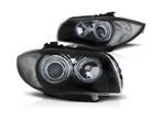 Angel Eyes koplamp units Black geschikt voor BMW E81 E87, Verzenden, Nieuw, BMW