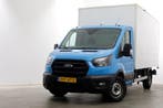 Ford Transit 350 2.0 TDCI 130pk E6 Bakwagen met achterdeuren, Gebruikt, Euro 6, Blauw, Dealer onderhouden
