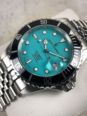 Revue Thommen - Diver Automatic Submariner Tiffany Dial -, Nieuw