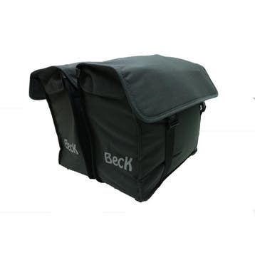Beck Dubbele Fietstas Canvas Small  Grijs, Verzenden, Nieuw