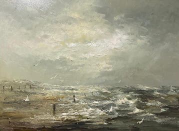 John Bevort (1917-1996) - Strandgezicht (Paletmes)