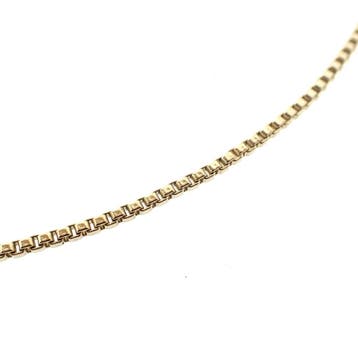 Gouden Venetiaanse schakelketting, Ophalen of Verzenden, Gebruikt, Goud, Goud