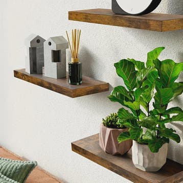 Zwevende Houten Wandplank - Stijlvol en Ruimtebesparend voor, Verzenden, Nieuw