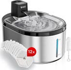 2dekans | Vivex® Draadloze Drinkfontein - RVS - 4,5 Liter -, Ophalen of Verzenden