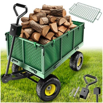 Bolderwagen Transportkar XXL max. 550kg met opbergruimte, Verzenden, Nieuw