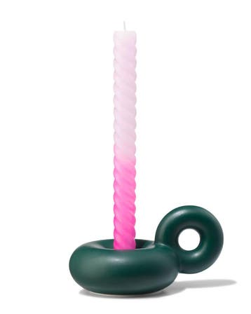 HEMA Kandelaar donut met oor groen van €3 voor €2.5 sale, Verzenden, Nieuw