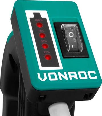 2dekans | VONROC Regentonpomp 12V met accu - 50W - 1500 lt/u, Ophalen of Verzenden, Zo goed als nieuw