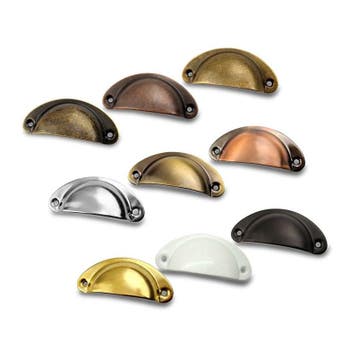 Set van 10 schelpvormige handgrepen voor meubels: kleur 7, Ophalen of Verzenden, Nieuw