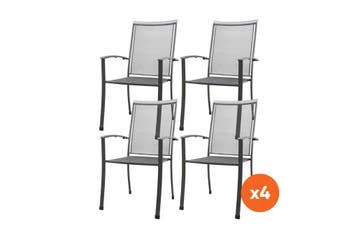 Set van 4 - Royal Garden Balero strekmetaal stapelbare, Verzenden, Nieuw, Overige materialen