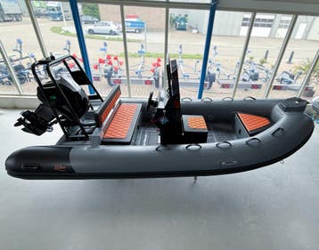 Hibo Aluminium Console RIB DLX 4.20 + Tohatsu 50 PK, Watersport en Boten, Rubberboten, Aluminium, Brandstoftank, Nieuw, Hibo