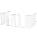 TRUUSK Puppyren 90 cm Hoog - Afscheidingshek met 8 Panelen -, Verzenden, Nieuw