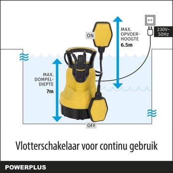 Powerplus Elektrische Waterpomp POWXG9502 - Dompelpomp van, Ophalen of Verzenden, Zo goed als nieuw