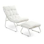 Tuinset Malmö 2-delig loungestoel met voetenbank tuinmeubels, Tuin en Terras, Verzenden, Nieuw