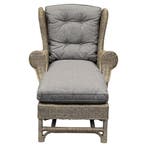 Mississippi Wing lounge tuinstoel met voetenbank 2 delig, Ophalen of Verzenden, Nieuw